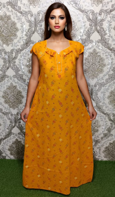 Asha Dresses Women Nighty(Brown)