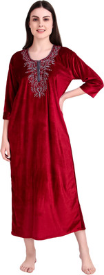Bombshell Women Nighty(Maroon)