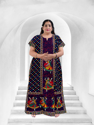 Harshita Enterprises Women Nighty(Multicolor)