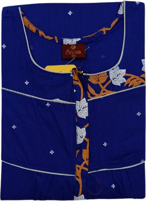 Rsenterprises Women Nighty(Blue)