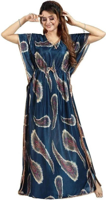 HR creation Women Nighty(Blue)