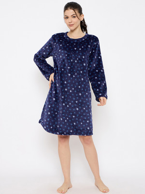 Camey Women Nighty(Dark Blue)