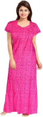 Springlerhv enterprise Women Nighty(Pink)