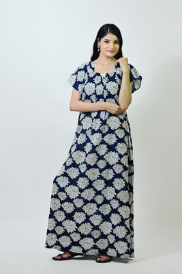 PINK CITY MART Women Nightshirts(Black)