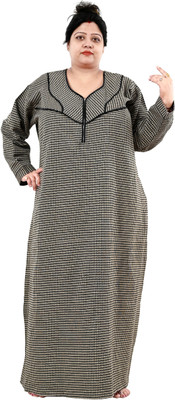 NACNO Women Nighty(Black)