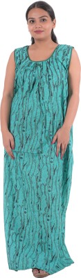 MIAVII CREATION Women Nighty(Green)