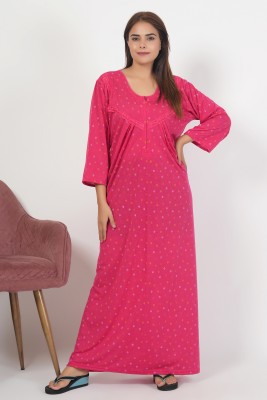 REN STAR Women Nighty(Pink)