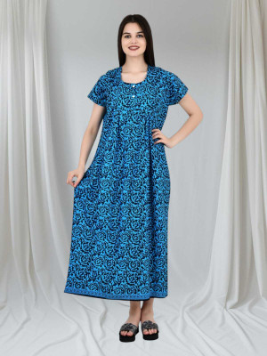 LDHSATI Women Nighty(Blue)