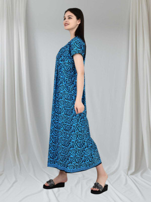 HOC Women Nighty(Blue, Black)