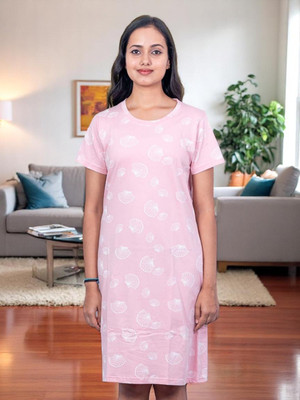 Kryptic Women Nightdress(Pink)