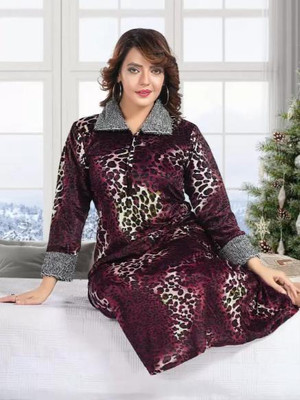 HouseOfCommon Women Nighty(Maroon)