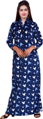 NACNO Women Nighty(Blue)