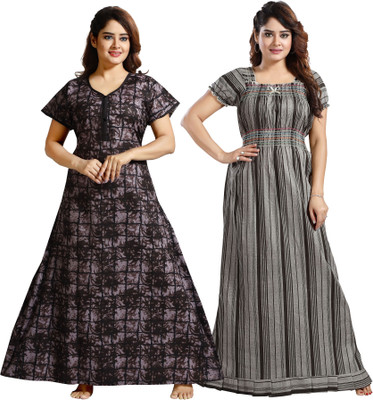 Nighty King Women Nighty(Multicolor)
