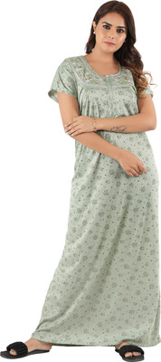 RILO Women Nighty(Green)