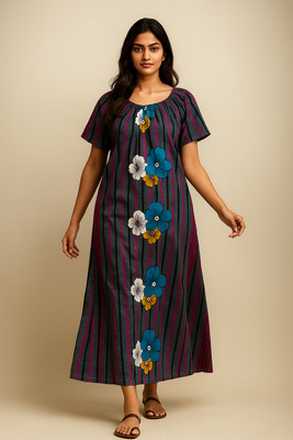Suchitra Women Nighty(Multicolor)