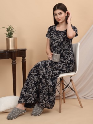 SWEET DREAMS Women Nighty(Dark Blue)