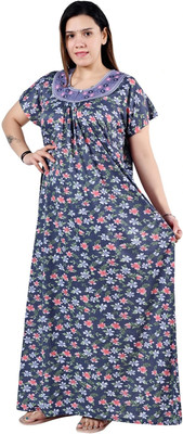 UpperCollection Women Nighty(Dark Blue)