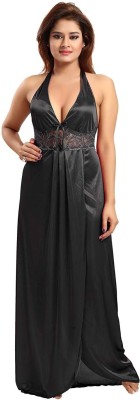 Rangmor Women Nighty(Black)