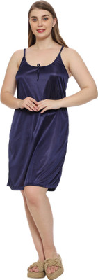 AR STYLES Women Nighty(Blue)