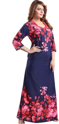 HR creation Women Nighty(Multicolor)