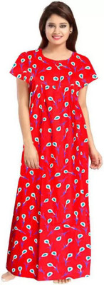 DreamBe Women Maternity/Nursing Nighty(Red)