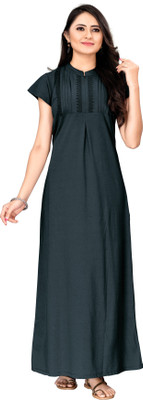 Shree Shyam Women Nighty(Grey)