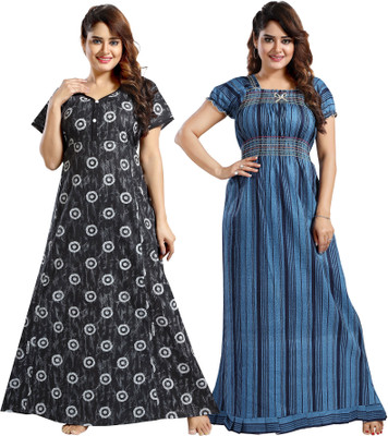 Nighty King Women Nighty(Multicolor)