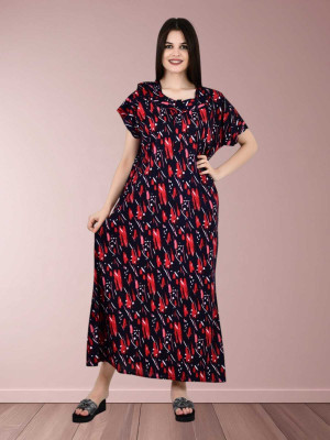 LDHSATI Women Nighty Set(Multicolor)
