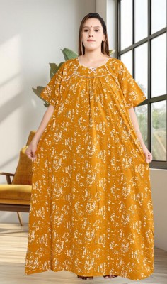 Balnce Collection Women Nighty(Yellow)