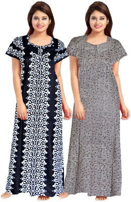 Sarthak Creation Women Nighty Set(Multicolor)