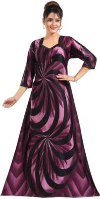 HR creation Women Nighty(Purple)