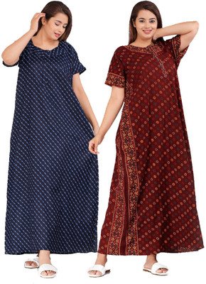 DreamBe Women Nighty(Maroon)