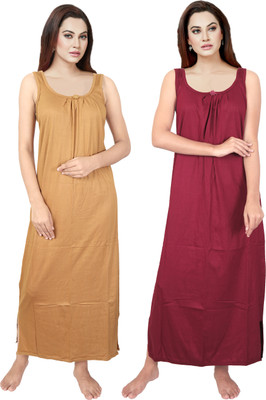 v naitikkumar Women Nighty(Multicolor)