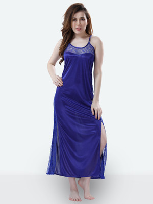 DreamBe Women Nighty(Blue)