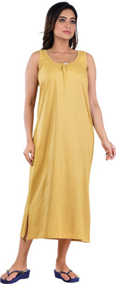 Piyali's Creation Women's Women Nighty(Beige)