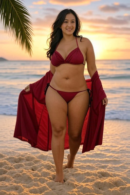 Honeymoon Women Nighty Set(Maroon)