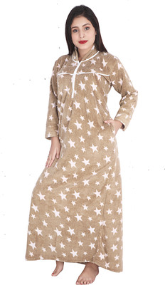 Dreamom Women Nighty(Beige)