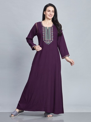 Sanaa Women Nighty(Purple)