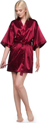 CELOSIA Women Robe(Maroon)