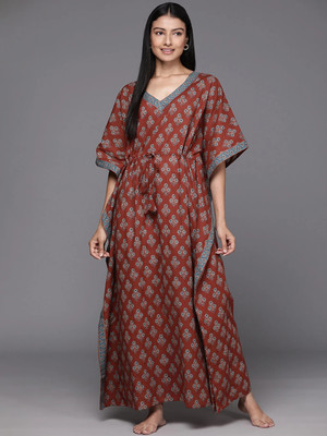 LIBAS Women Nightdress(Brown)