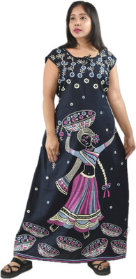 BDROX Women Nightdress(Blue)