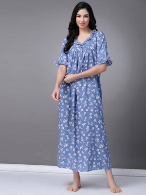 Oomph! Women Nighty(Blue)