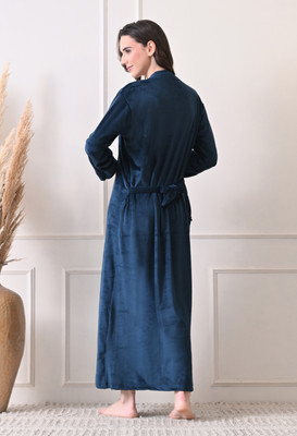 Dreamom Women Nighty(Blue)
