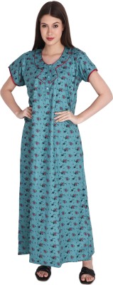 Studio RM Women Nighty(Light Blue)