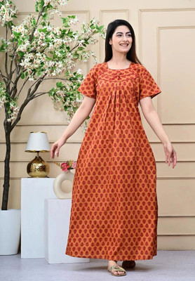 Shakti Enterprises Women Nighty(Blue)