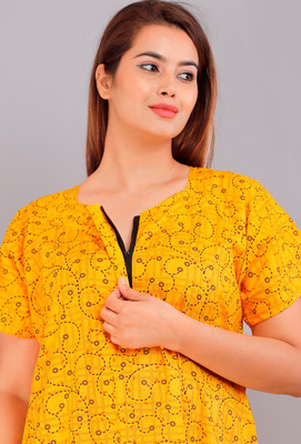 VRSU Women Nighty(Multicolor)