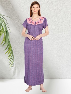 Robecult Collection Women Nighty(Purple)