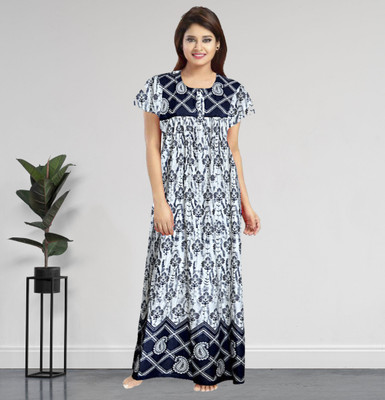 AakarShana Women Nighty(Black)