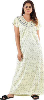 RILO Women Nighty(Green)