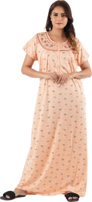 INSTRY Women Nighty(Orange)